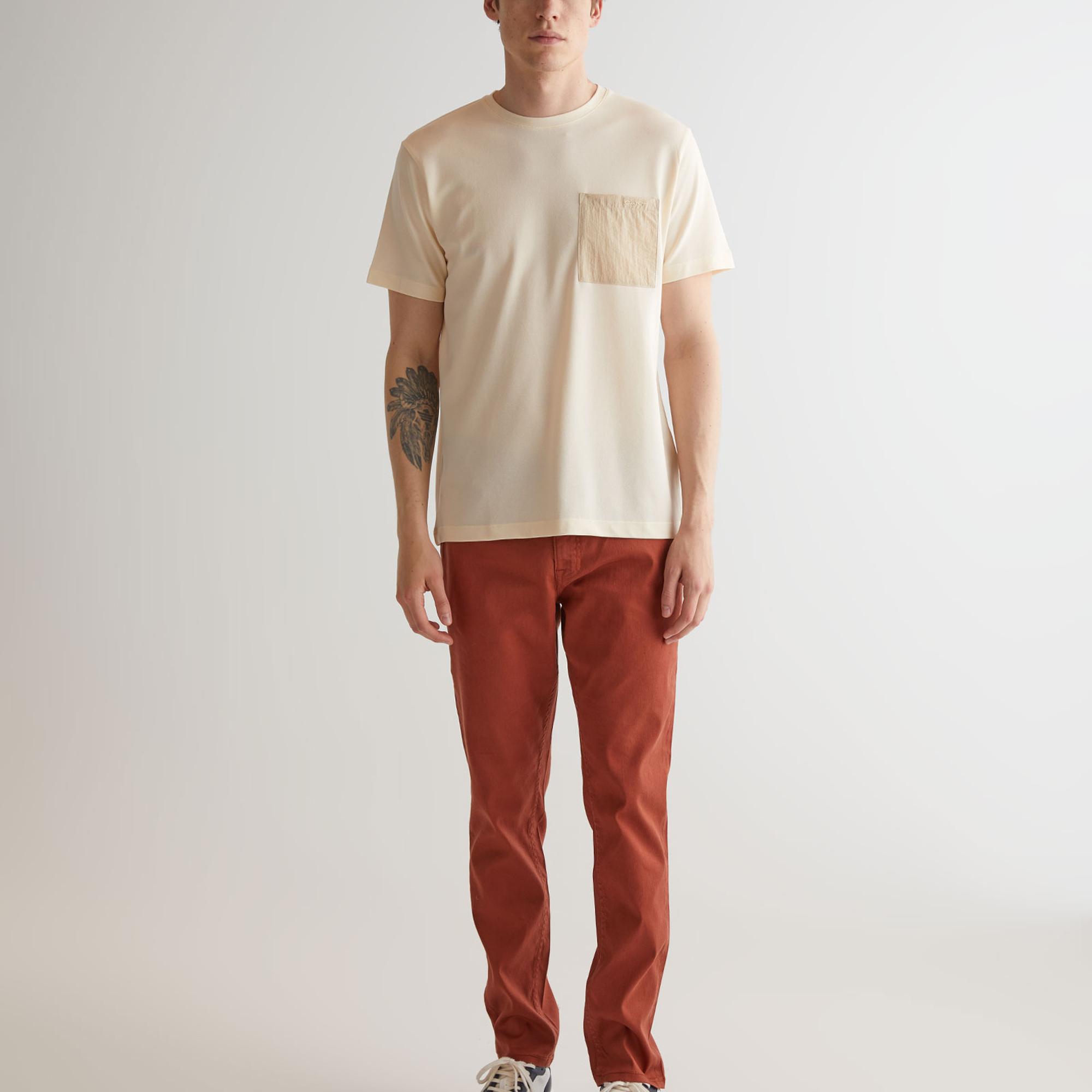 GANT Erkek Kahverengi Slim Fit Pantolon