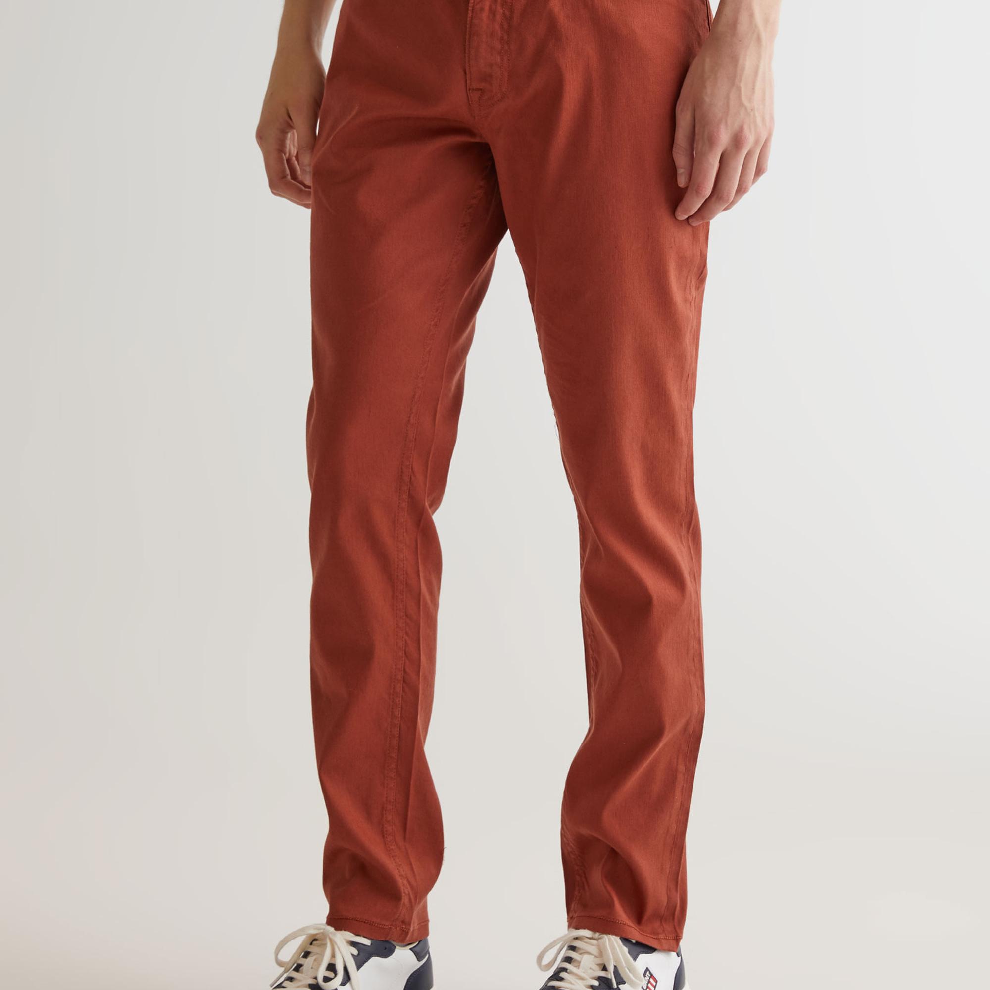 GANT Erkek Kahverengi Slim Fit Pantolon
