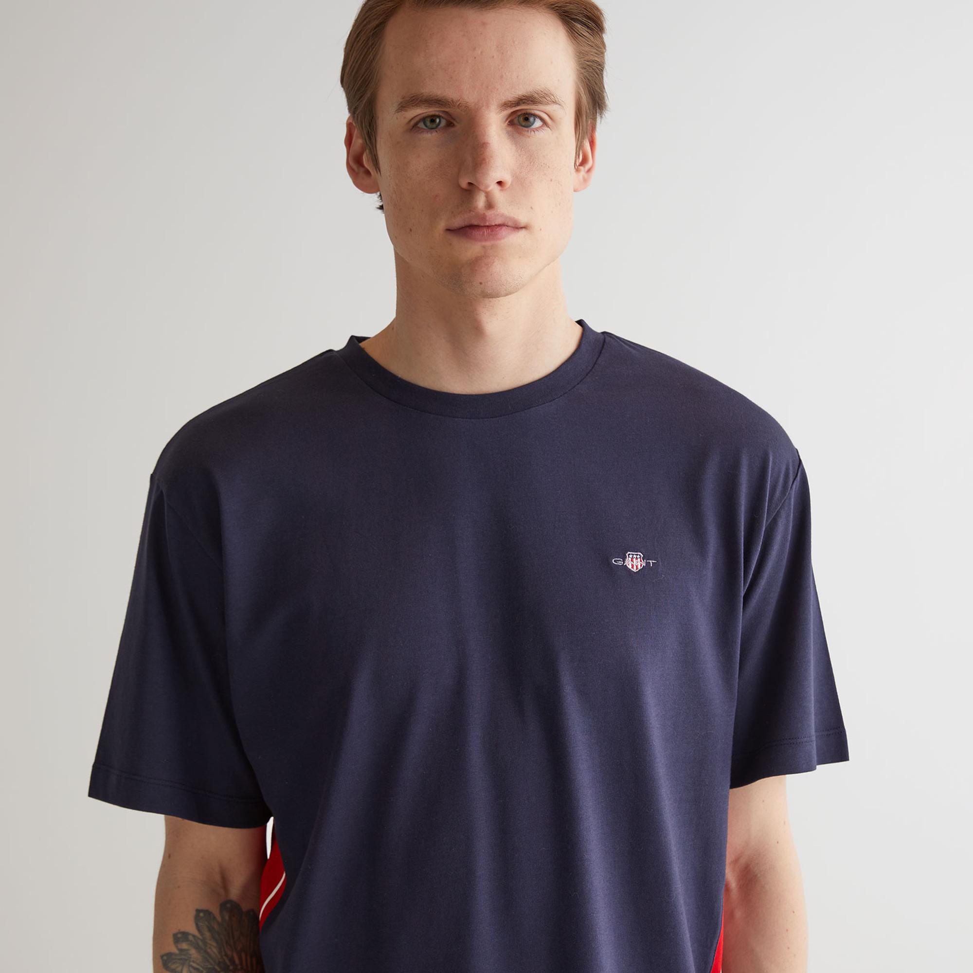 GANT Erkek Lacivert Regular Fit T-Shirt