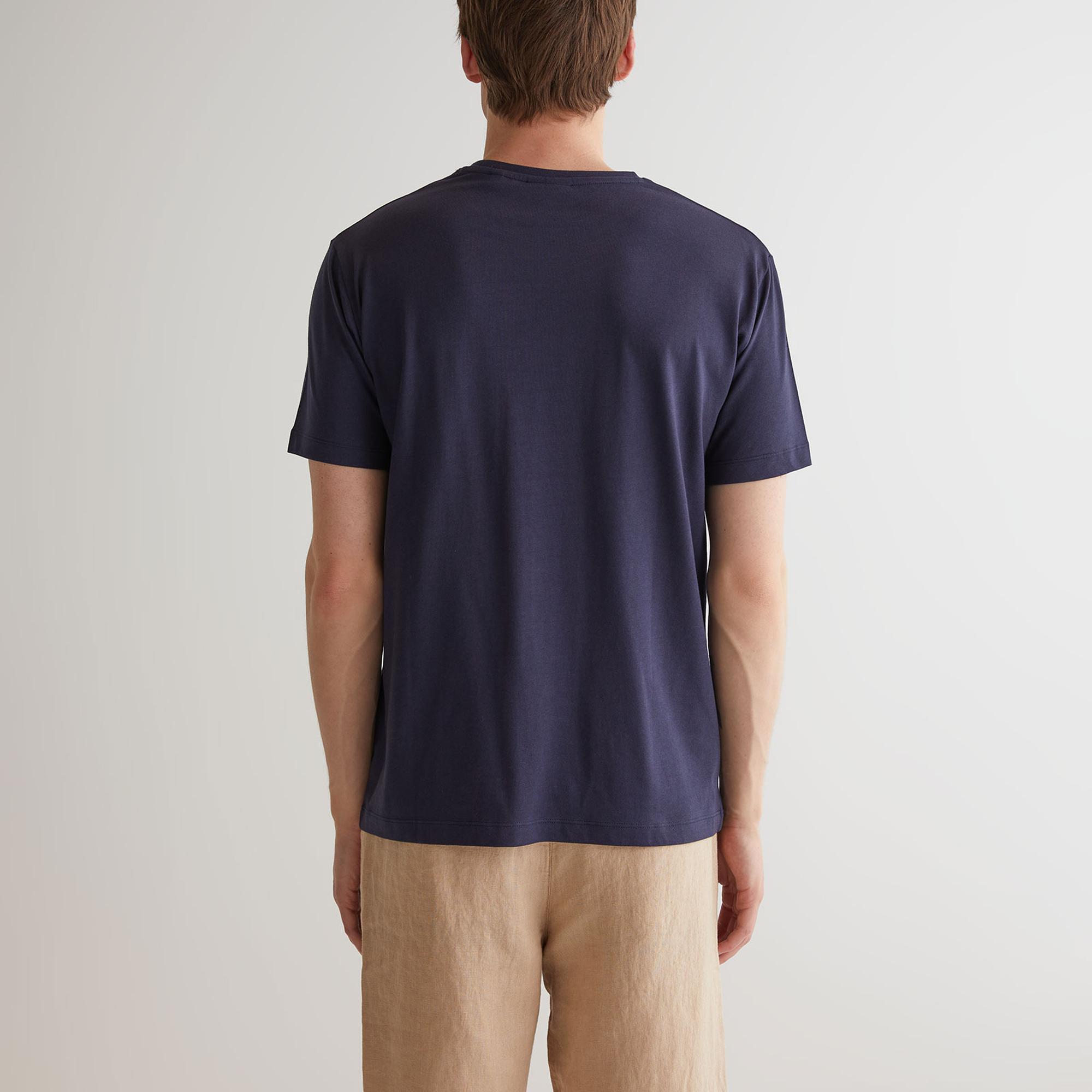 GANT Erkek Lacivert Regular Fit T-Shirt