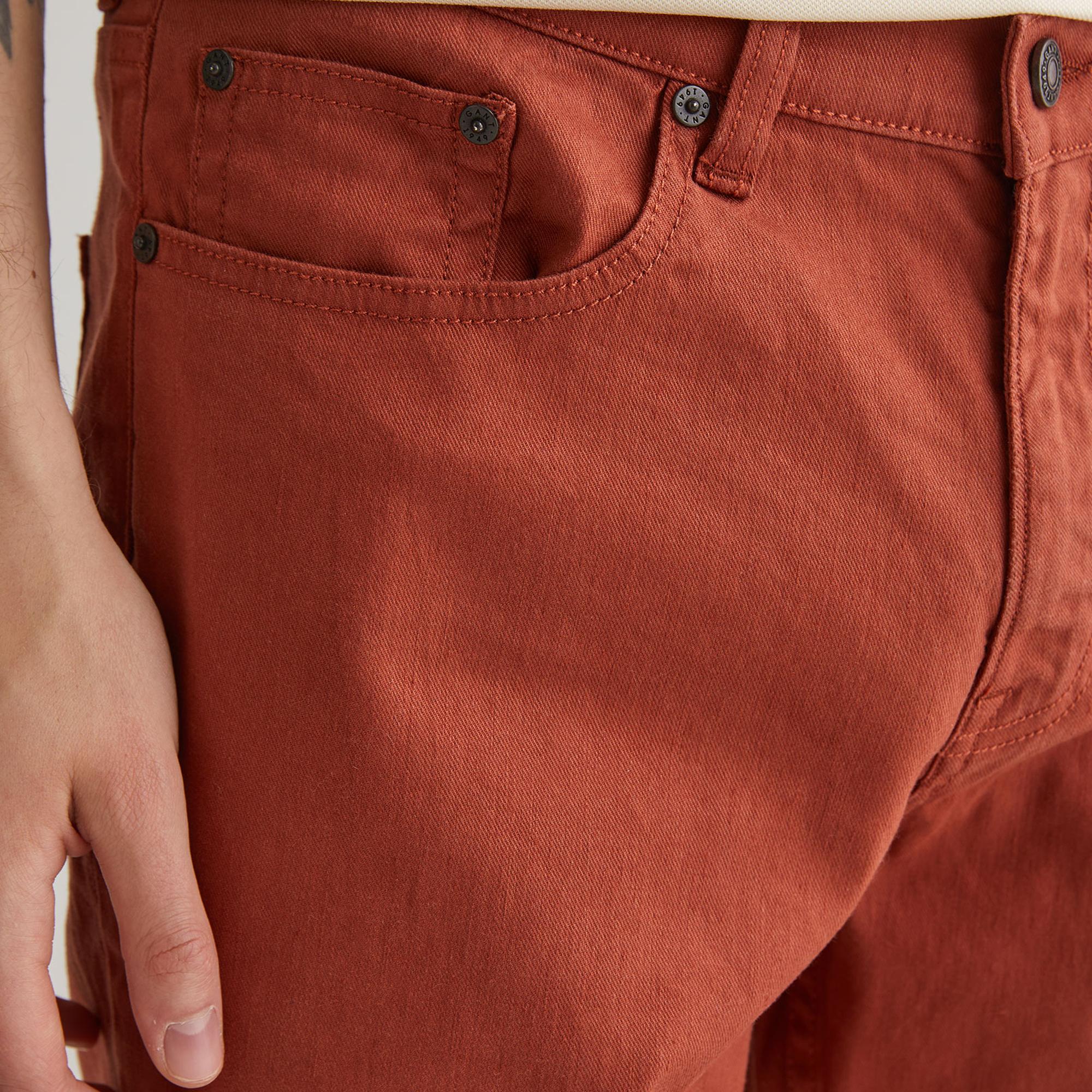 GANT Erkek Kahverengi Slim Fit Pantolon