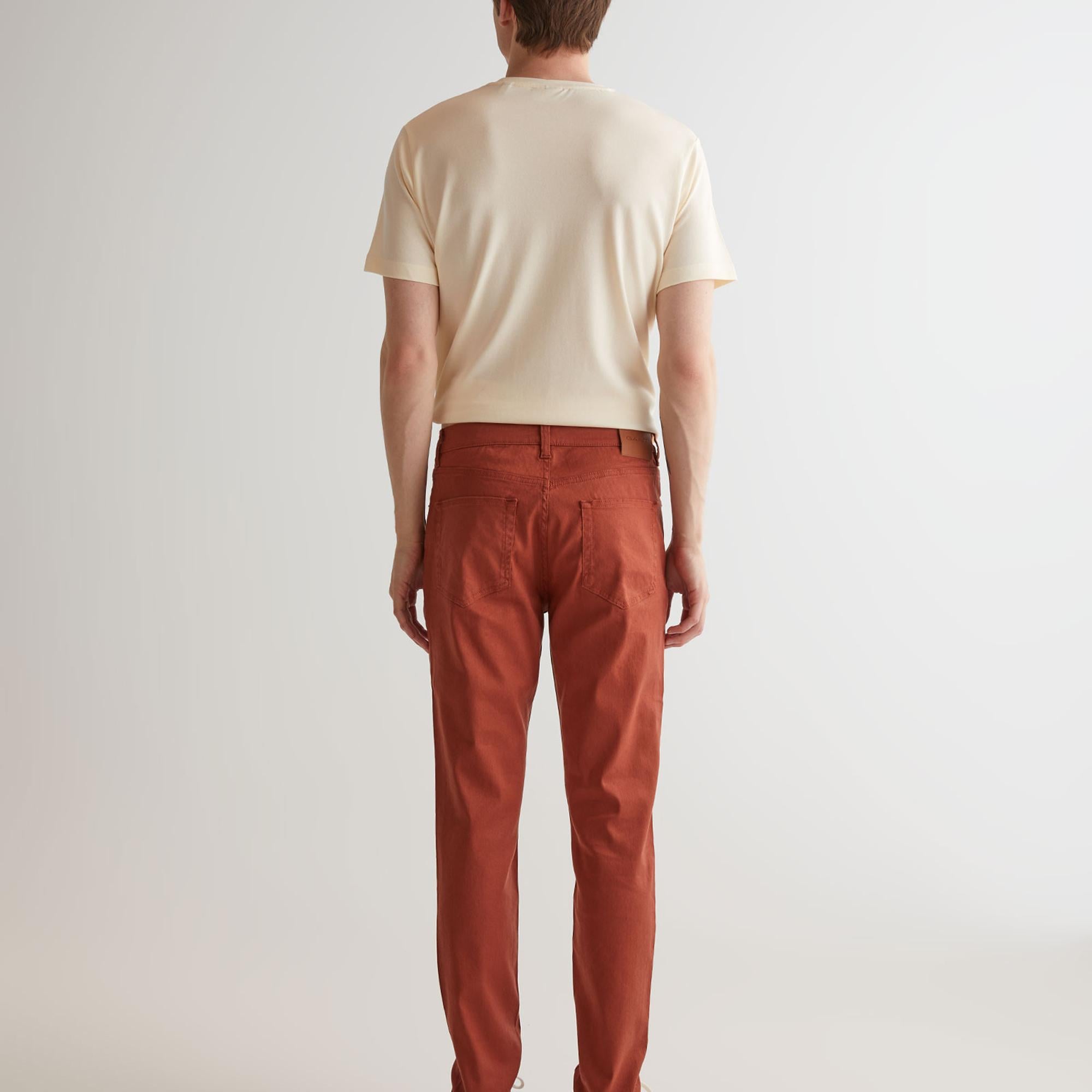 GANT Erkek Kahverengi Slim Fit Pantolon