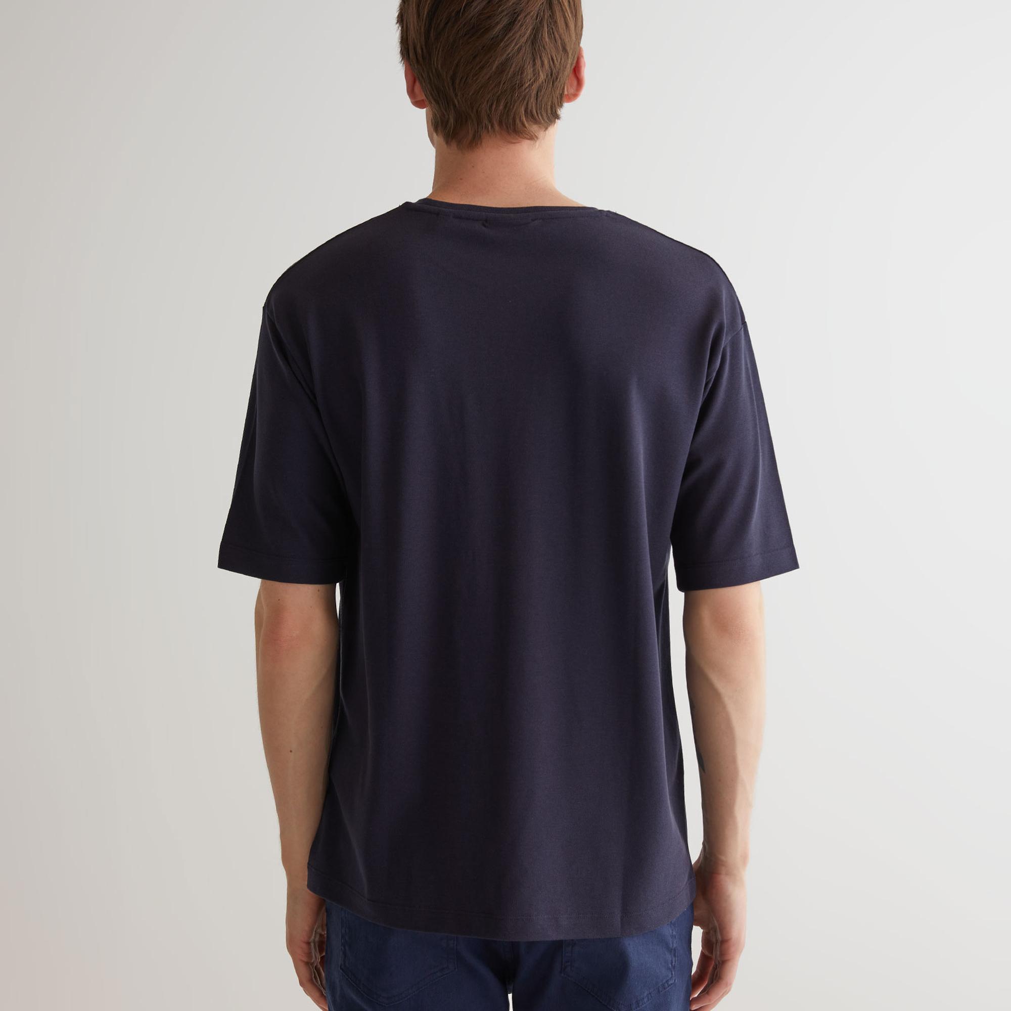 GANT Erkek Lacivert Regular Fit T-Shirt