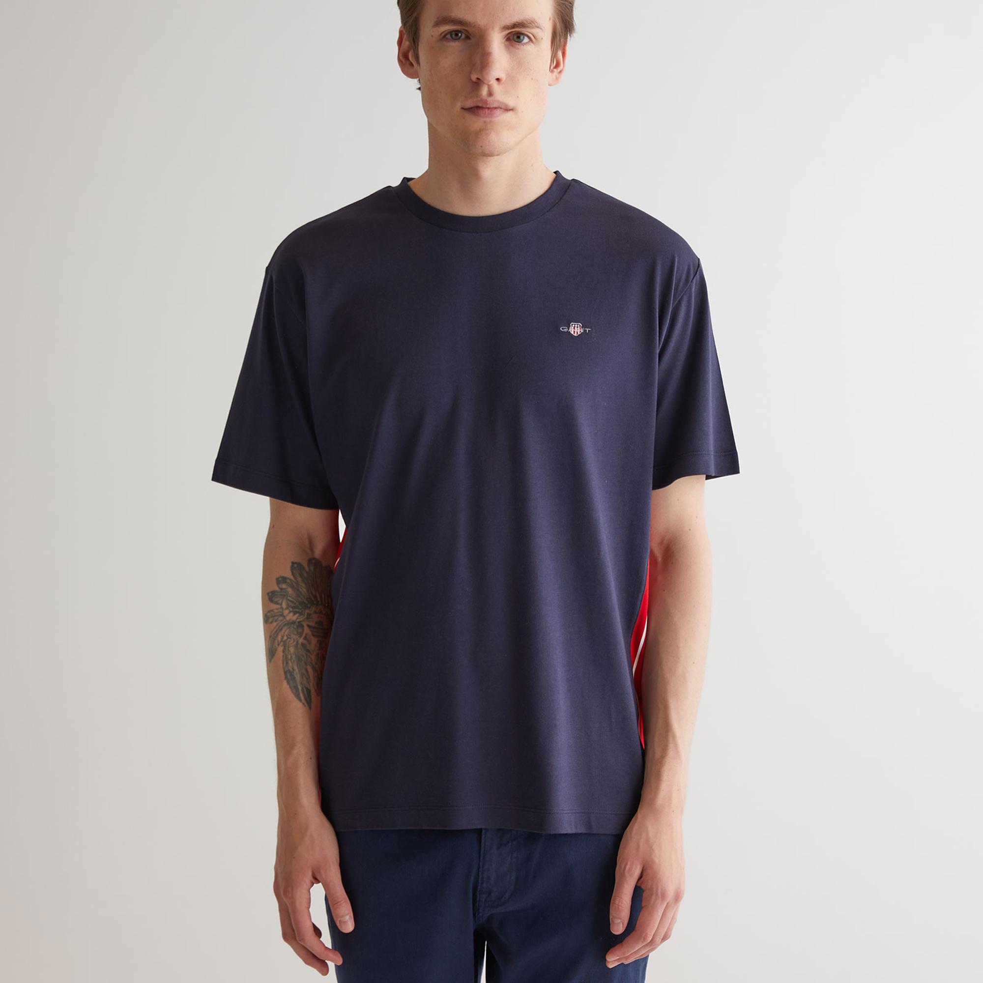 GANT Erkek Lacivert Regular Fit T-Shirt