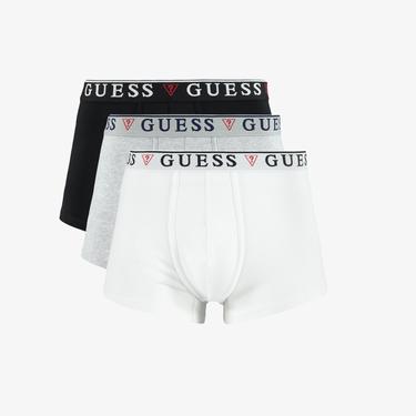  Guess Erkek Beyaz 3'lü Boxer Set