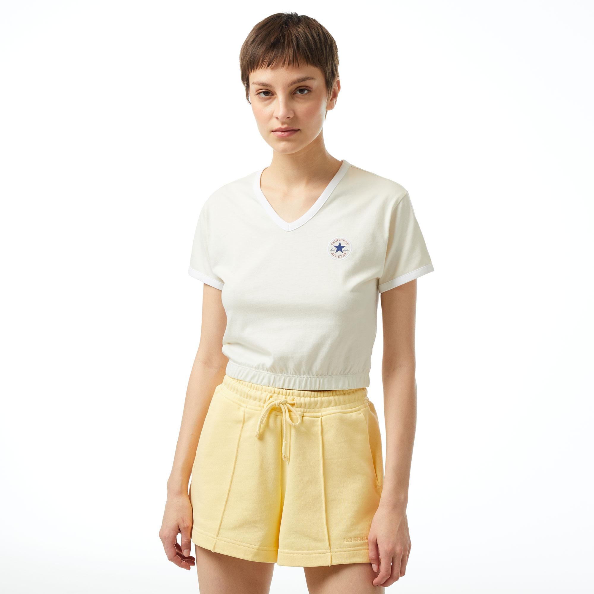 Converse Retro Kadın Beyaz T-Shirt