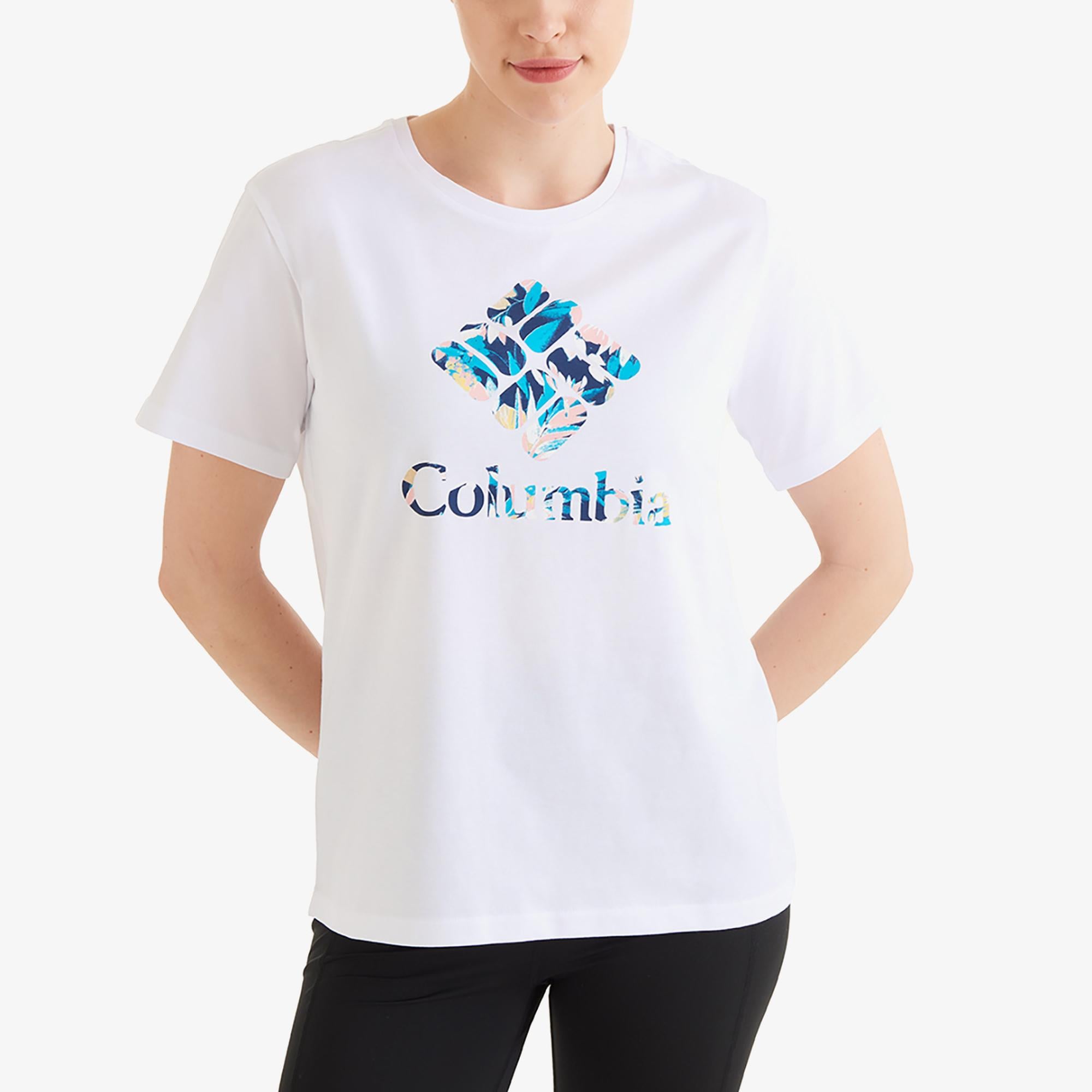 Columbia Boundless Kadın Beyaz Günlük T-Shirt