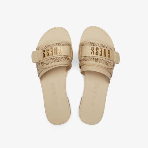  Guess Elyze Kadın Kahverengi Terlik