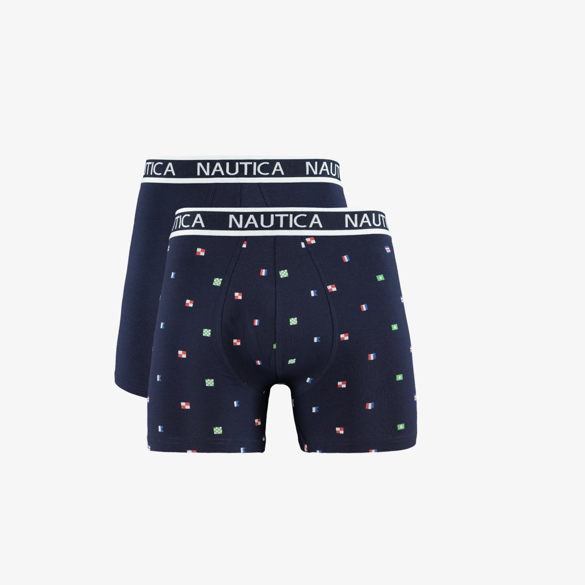 Nautica Erkek Lacivert Desenli 2li Boxer