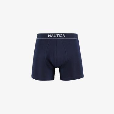  Nautica Erkek Beyaz Desenli 3'lü Boxer