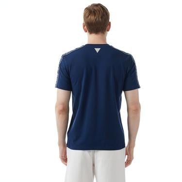  Guess Arlo Mid Organic Stretch Jersey 180 Erkek Mavi T-Shirt