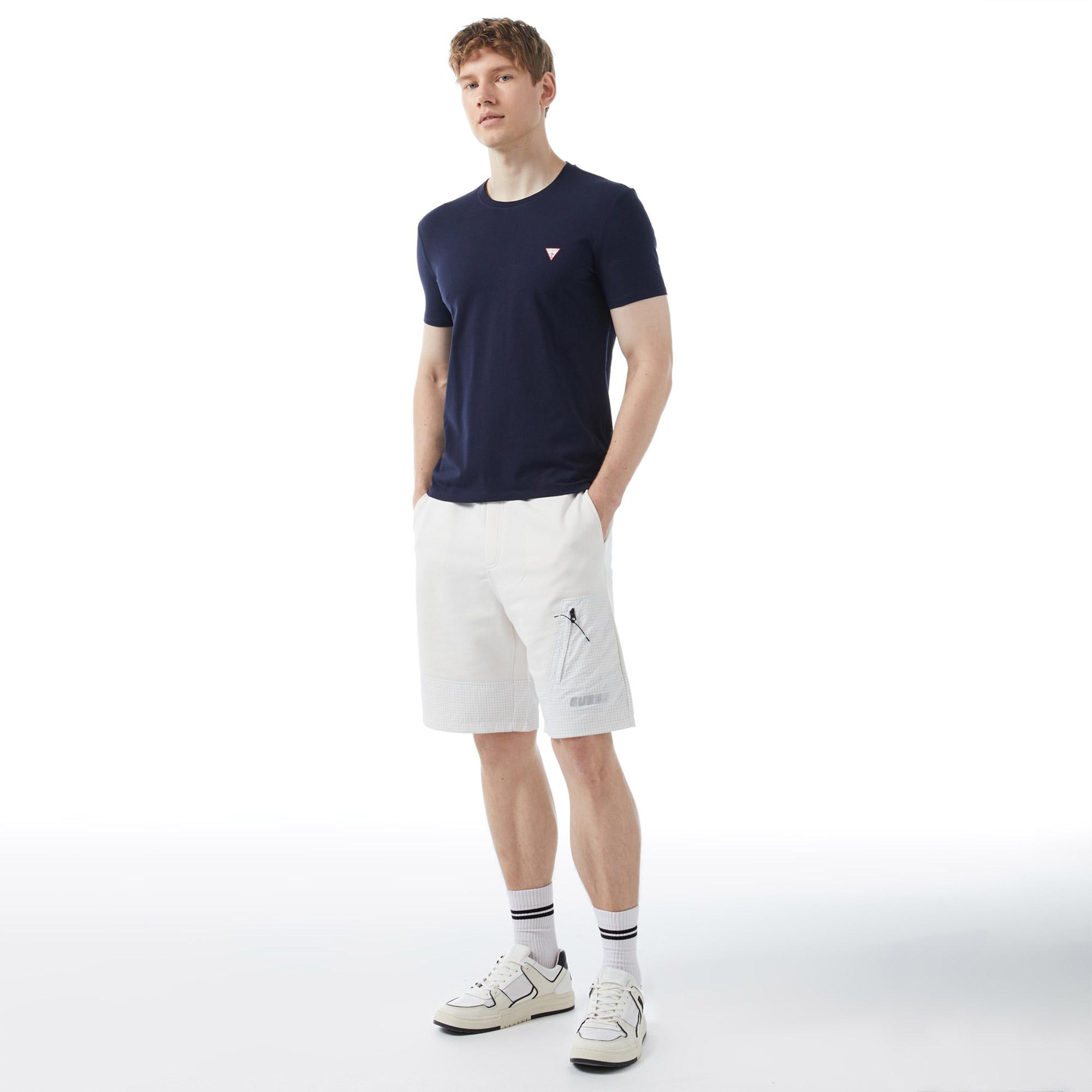 Guess Cnre Mid Organicetch 180 Erkek Lacivert T-Shirt