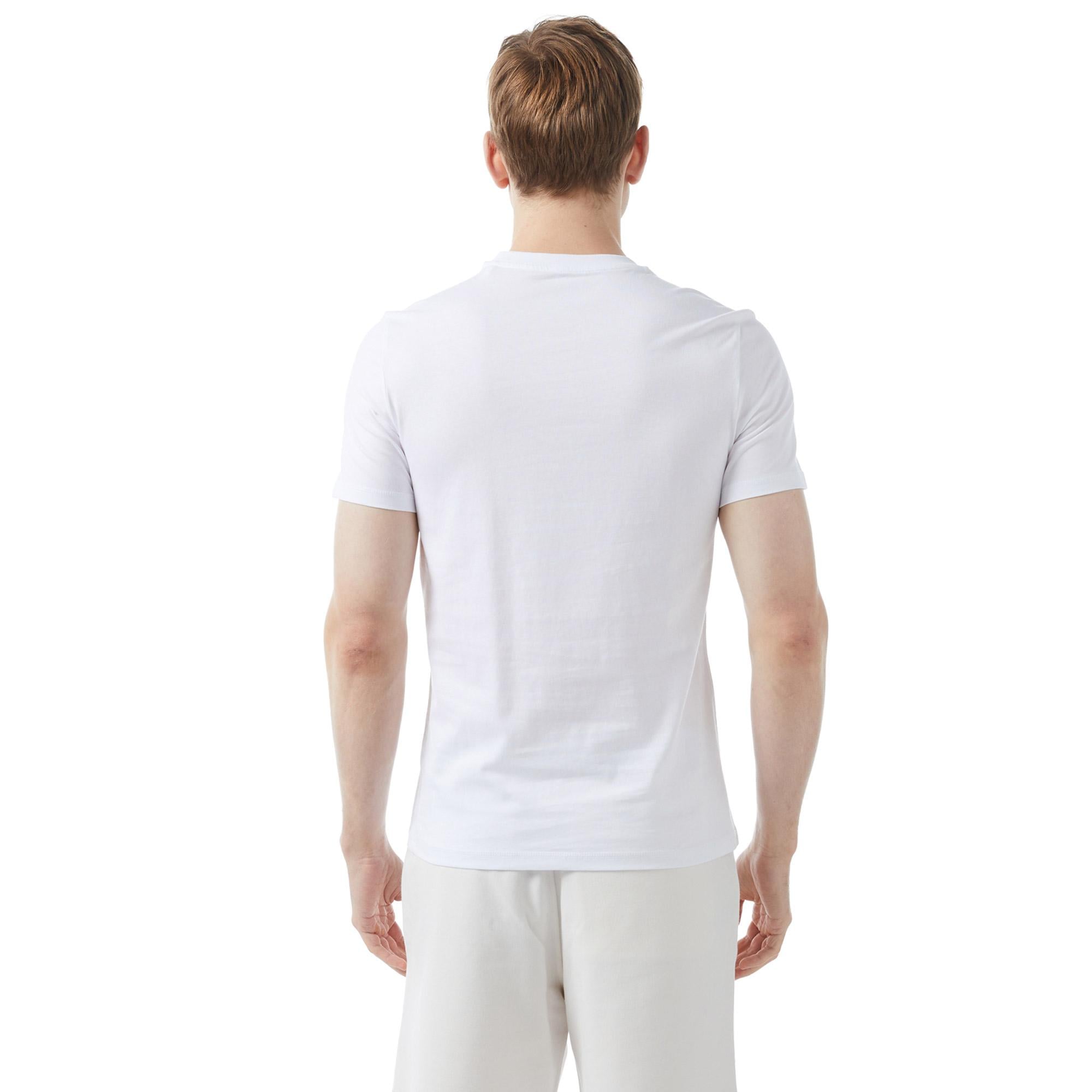 Guess Mid Organic Stream Erkek Beyaz T-Shirt