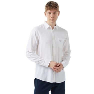 Guess Roll-Up Erkek Beyaz Gömlek