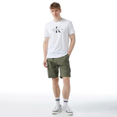  Calvin Klein Jeans Diffused Erkek Beyaz T-Shirt