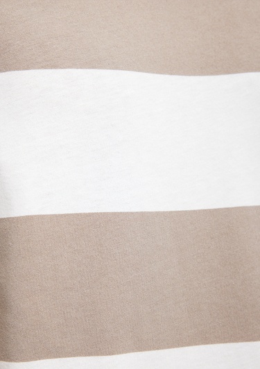  Mavi Kahverengi Tişört Loose Fit / Bol Rahat Kesim 0612076-80656