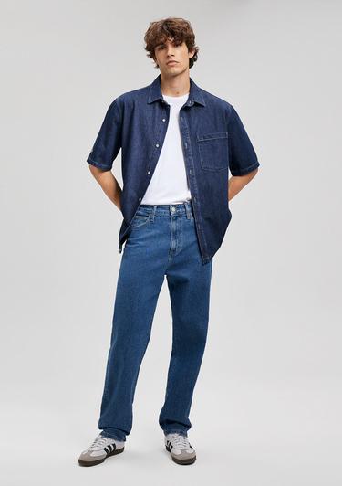  Mavi Oslo MV91 Street Rinse Jean Gömlek Oversize / Geniş Kesim 0210289-87157