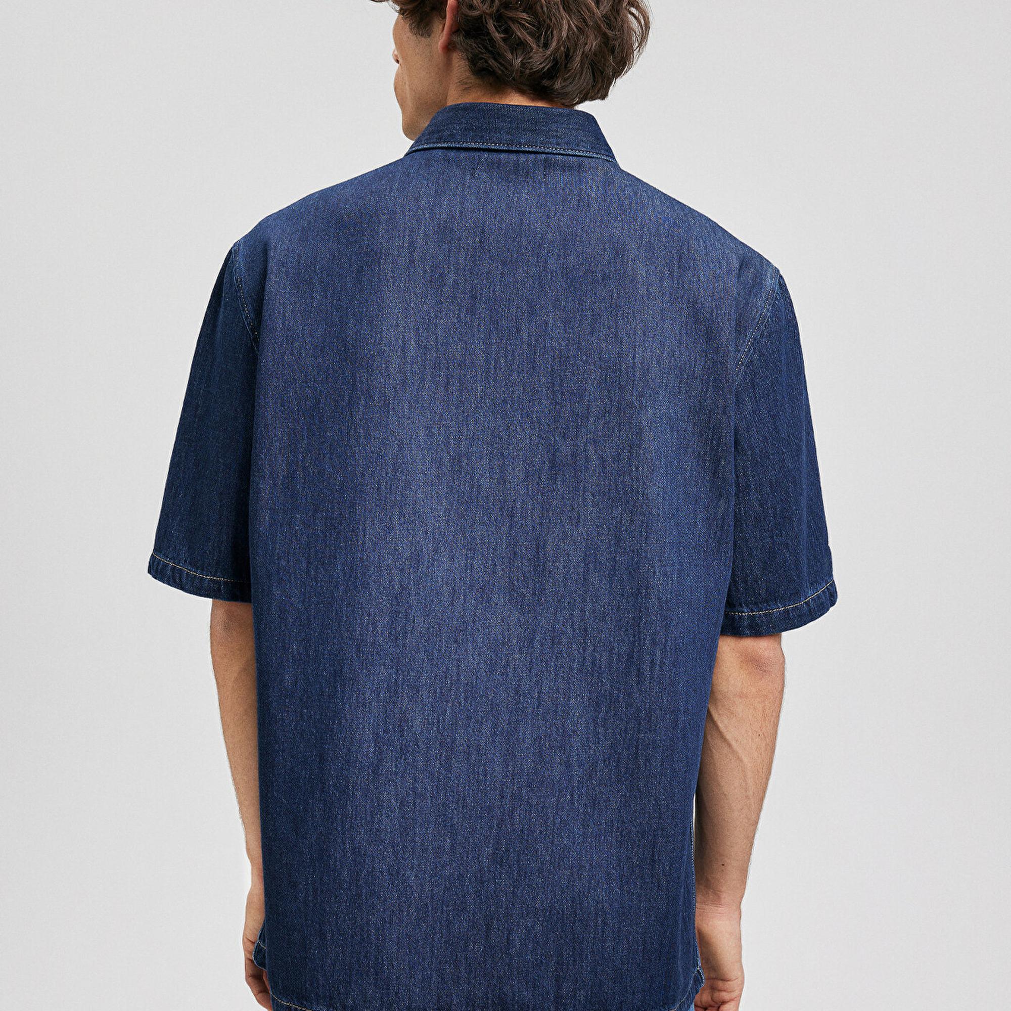 Mavi Oslo MV91 Street Rinse Jean Gömlek Oversize / Geniş Kesim 0210289-87157