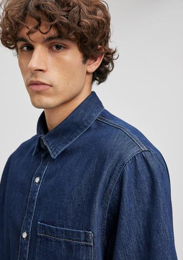  Mavi Oslo MV91 Street Rinse Jean Gömlek Oversize / Geniş Kesim 0210289-87157