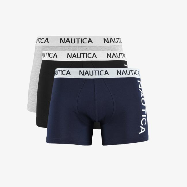  Nautica Erkek Lacivert Standart Fit 3Lü Boxer