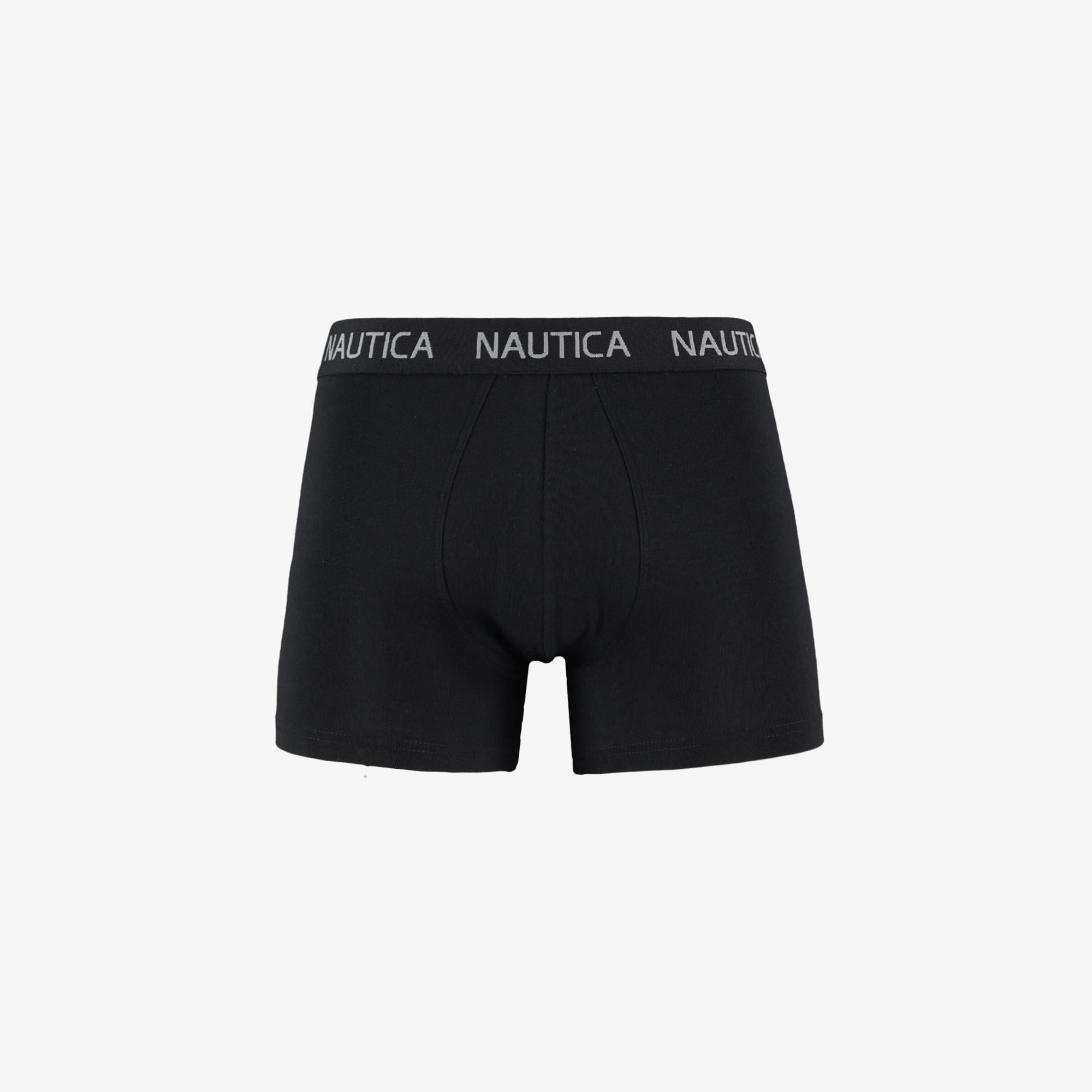 Nautica Erkek Siyah Standart Fit 3'lü Boxer