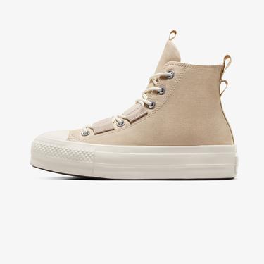  Converse Chuck Taylor All Star Lift Unisex Bej Platform Sneaker