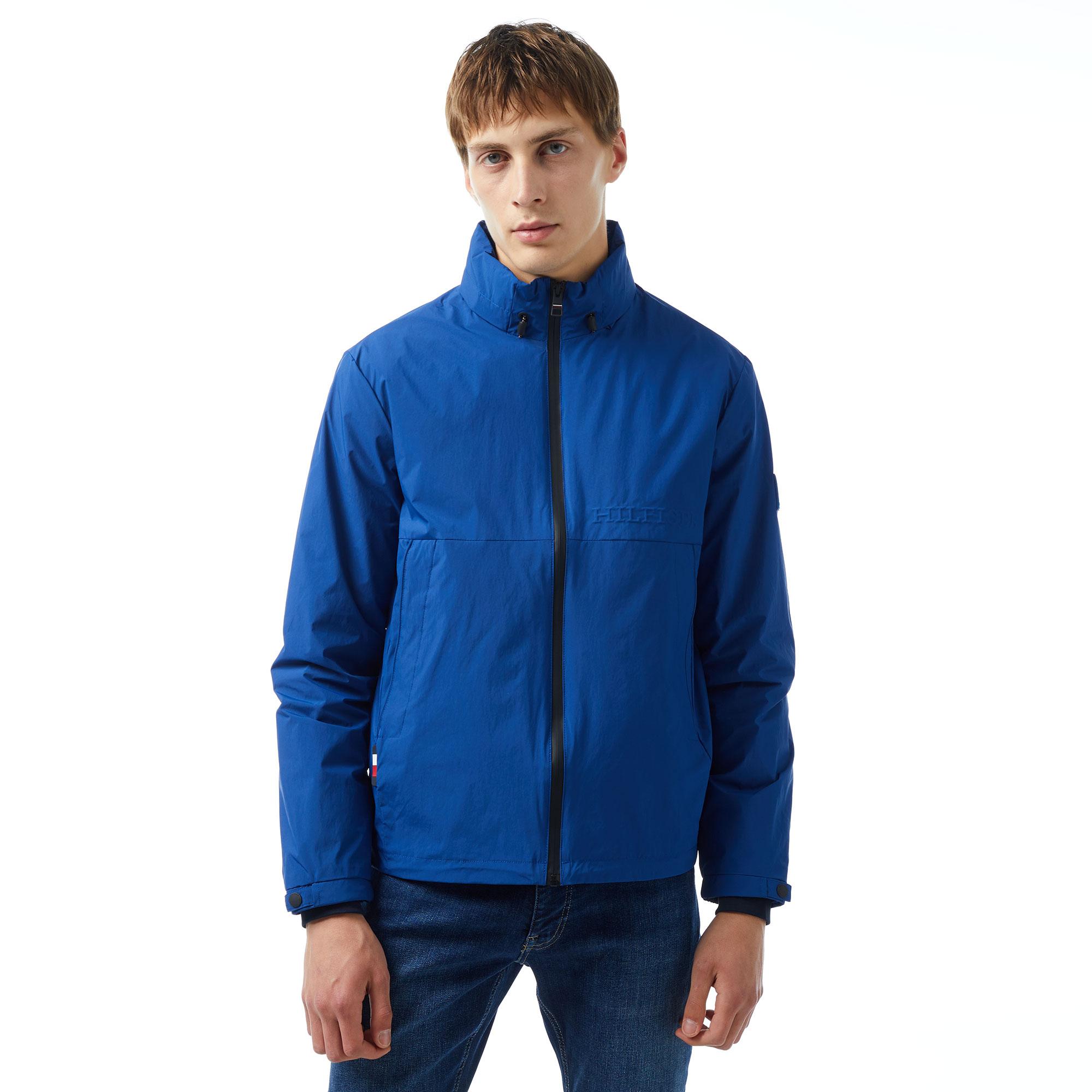 Tommy Hilfiger Portland Stand Collar Erkek Mavi Ceket