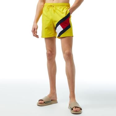  Tommy Hilfiger Medium Drawstring Erkek Sarı Mayo Şort