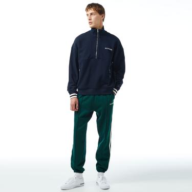  Tommy Hilfiger Monotype Half Zip Erkek Lacivert Sweatshirt