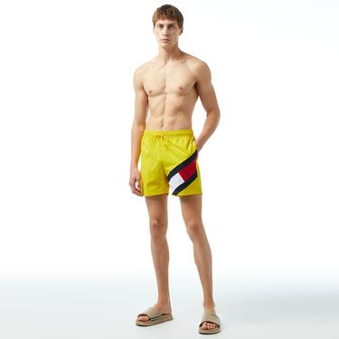  Tommy Hilfiger Medium Drawstring Erkek Sarı Mayo Şort