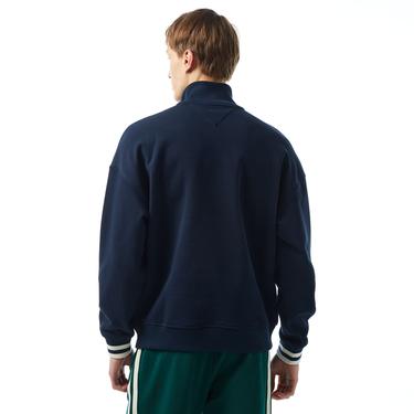  Tommy Hilfiger Monotype Half Zip Erkek Lacivert Sweatshirt