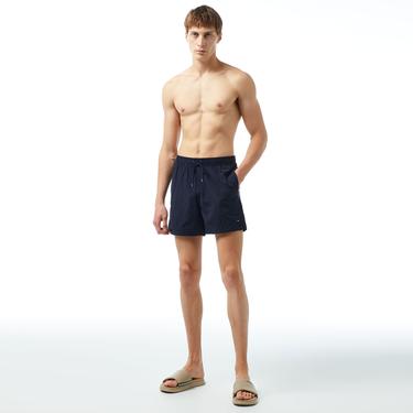 Tommy Hilfiger Medium Drawstring Erkek Mavi Deniz Şortu
