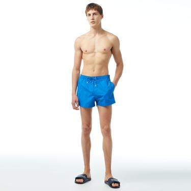  Calvin Klein Core Logo Tape Erkek Mavi Deniz Şortu