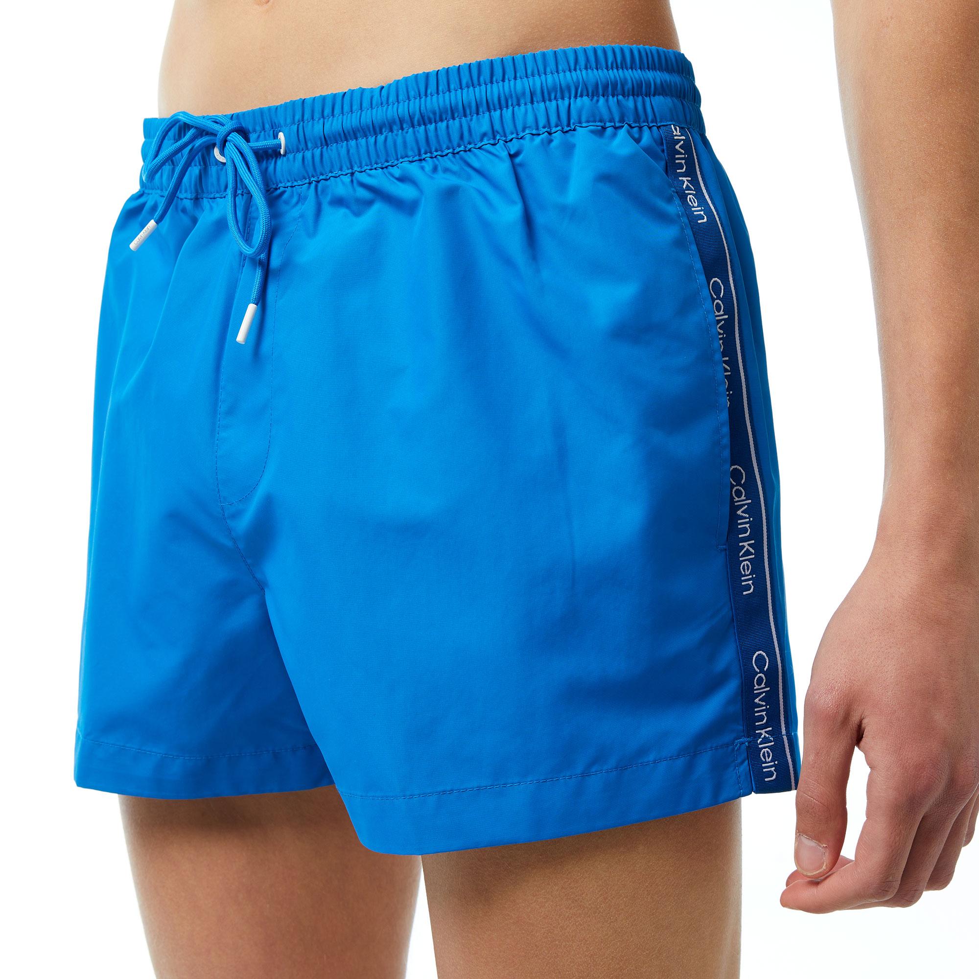 Calvin Klein Core Logo Tape Erkek Mavi Deniz Şortu