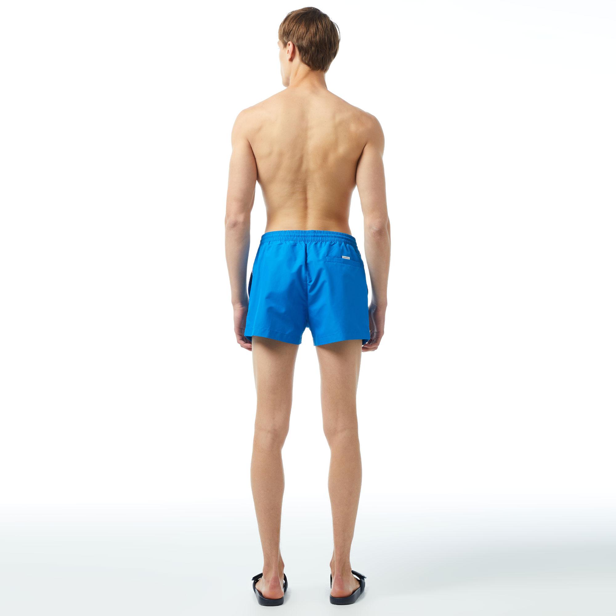 Calvin Klein Core Logo Tape Erkek Mavi Deniz Şortu