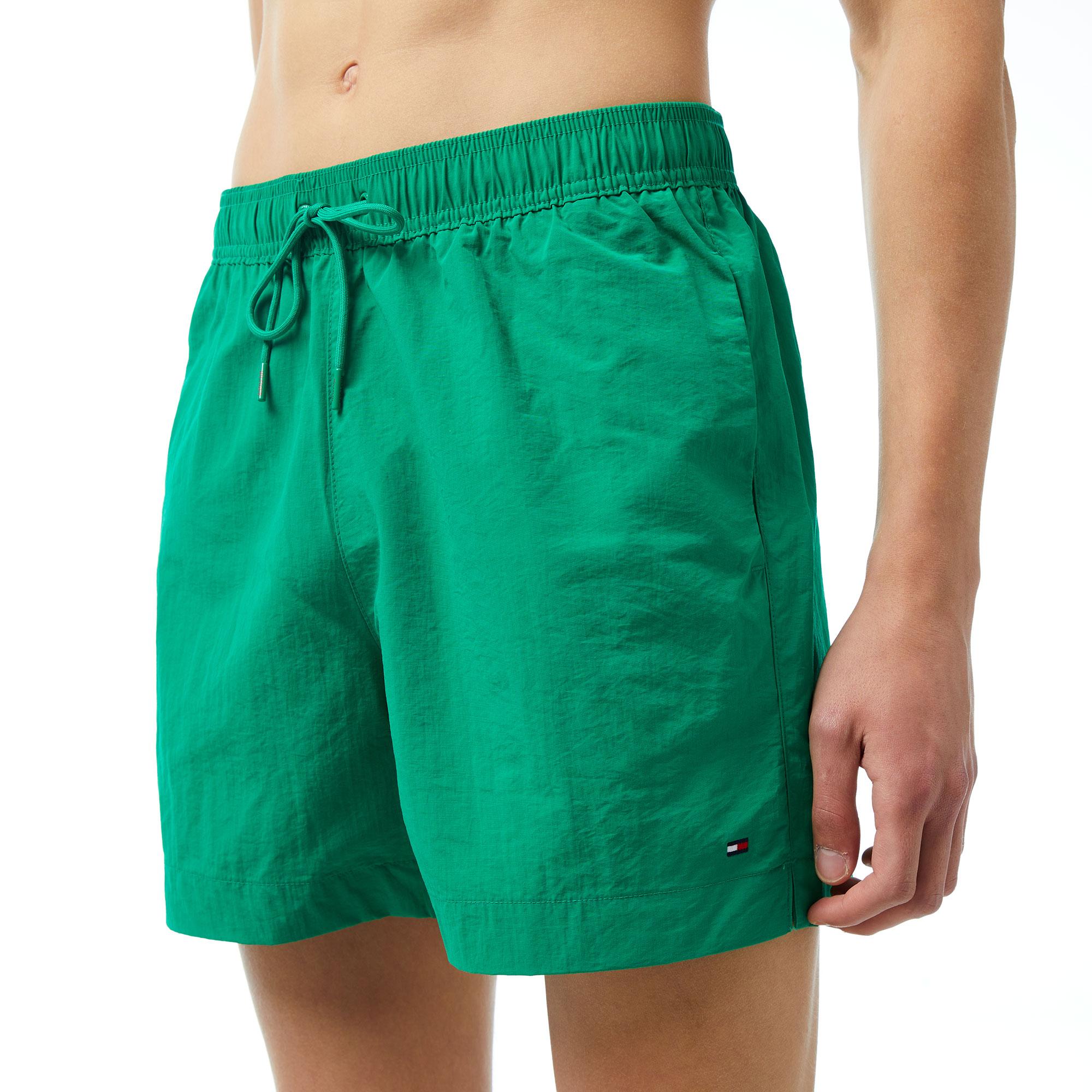 Tommy Hilfiger Medium Drawstring Erkek Yeşil Mayo Şort