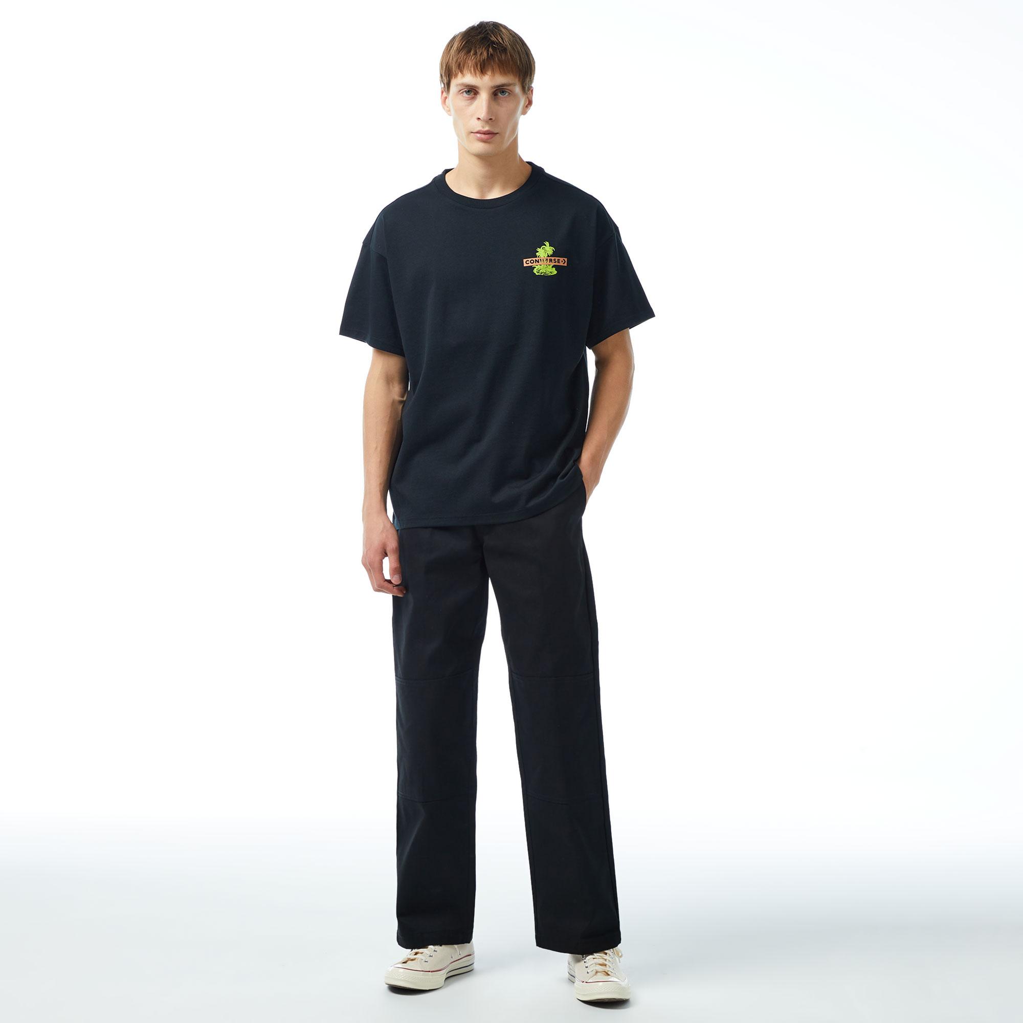 Converse Loose Fit Erkek Siyah T-Shirt