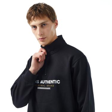  Vans Sport Half Zip Erkek Siyah Sweatshirt