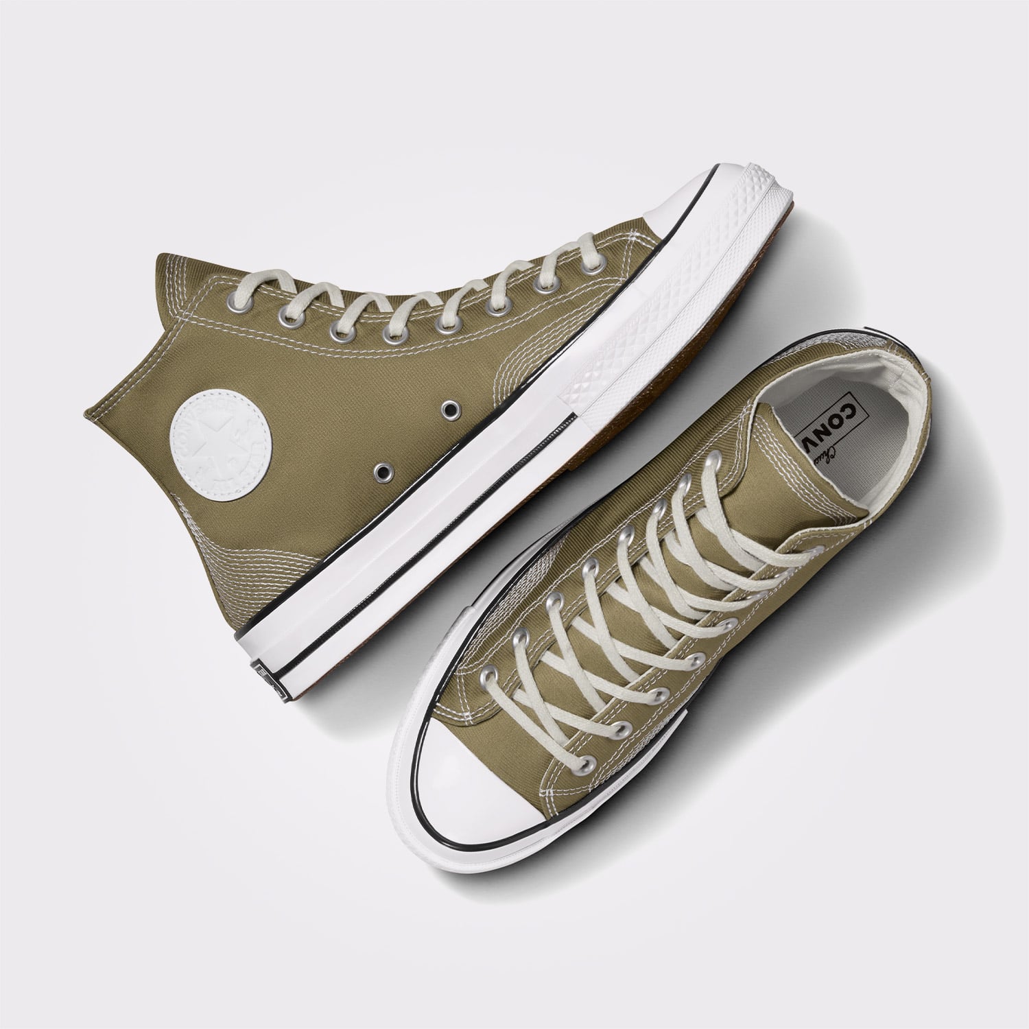 Converse Converse Yeşil Chuck 70 Multi-Stitch Unisex Haki Sneaker | FashFed Yeşil - 5. görsel