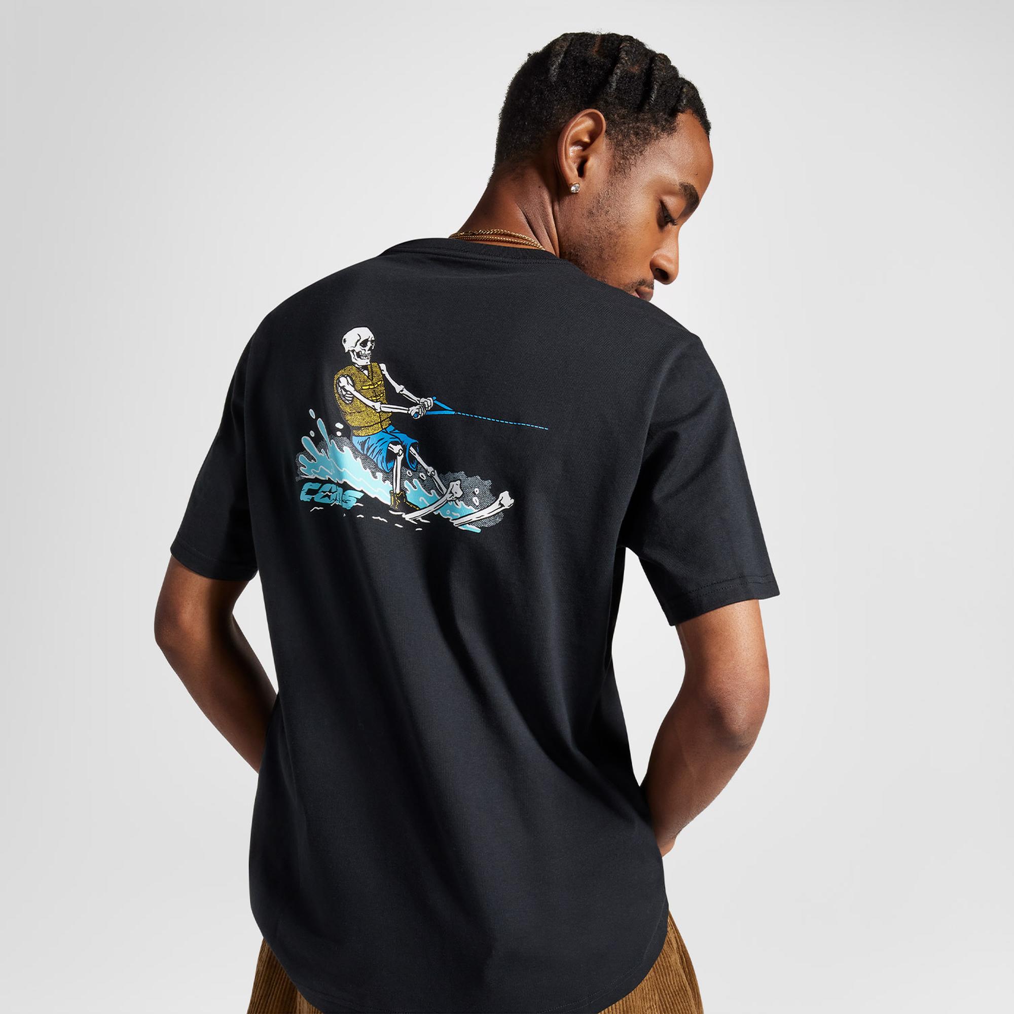 Converse Skeleton Water Ski Erkek Siyah T-Shirt