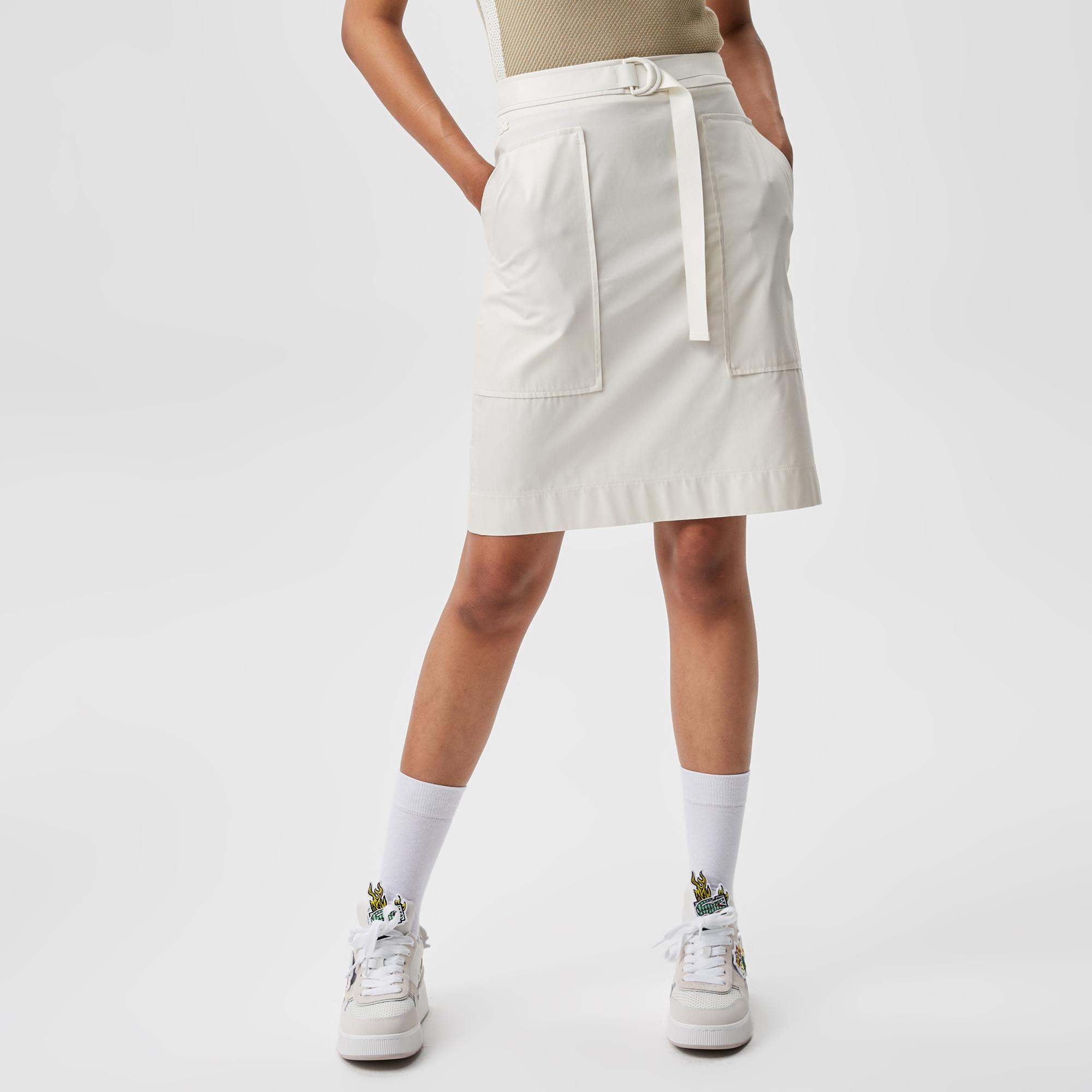 Lacoste Kadın Beyaz Etek