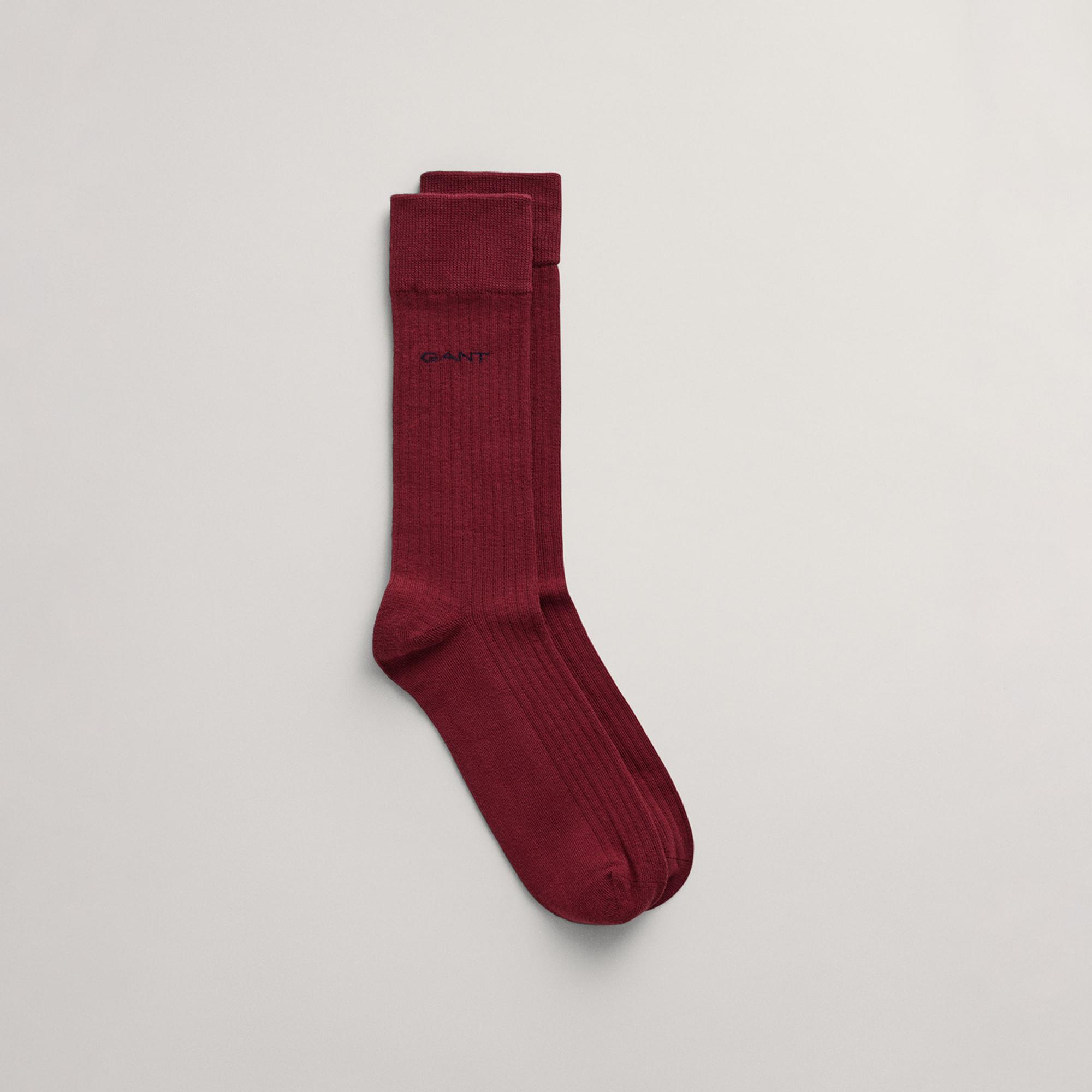 GANT Unisex Bordo Logolu  Çorap