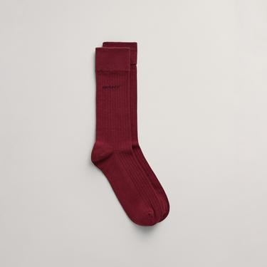  GANT Unisex Bordo Logolu  Çorap