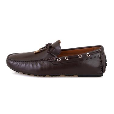  Damien Kahve Erkek Deri Loafer