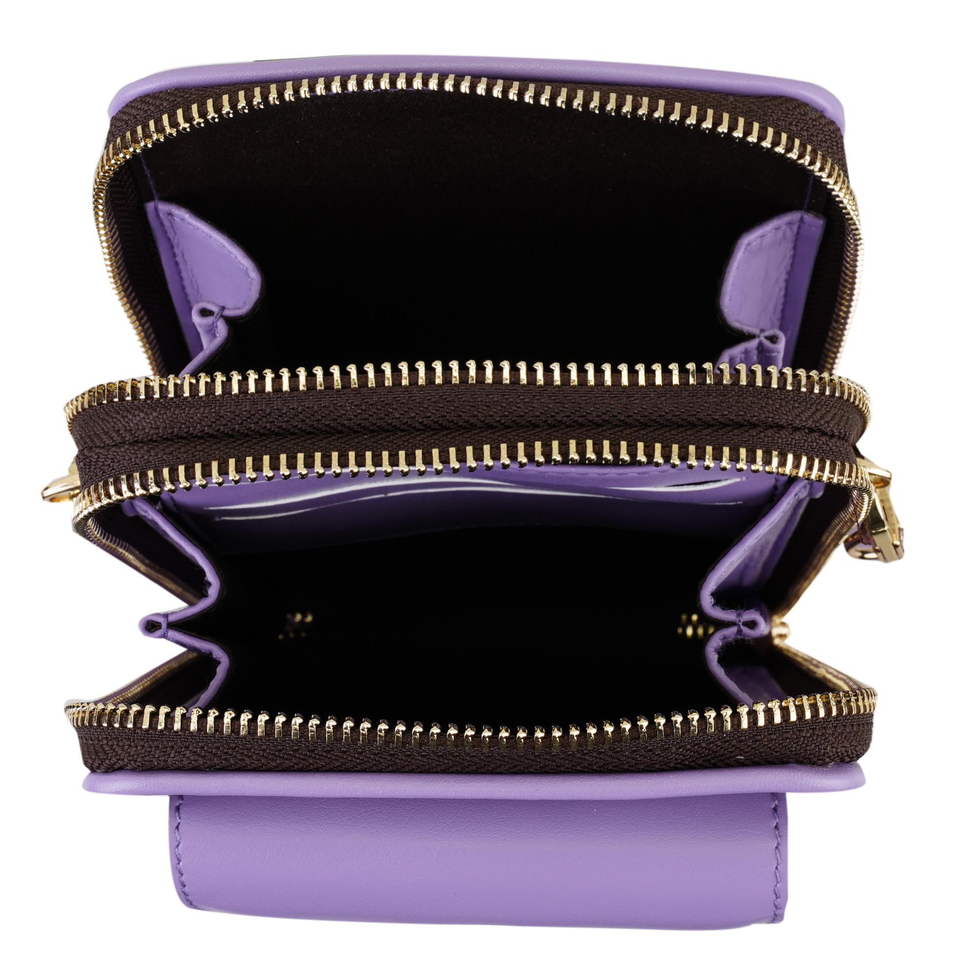 Adale Mor Kadın Monogram Telefon Çantası