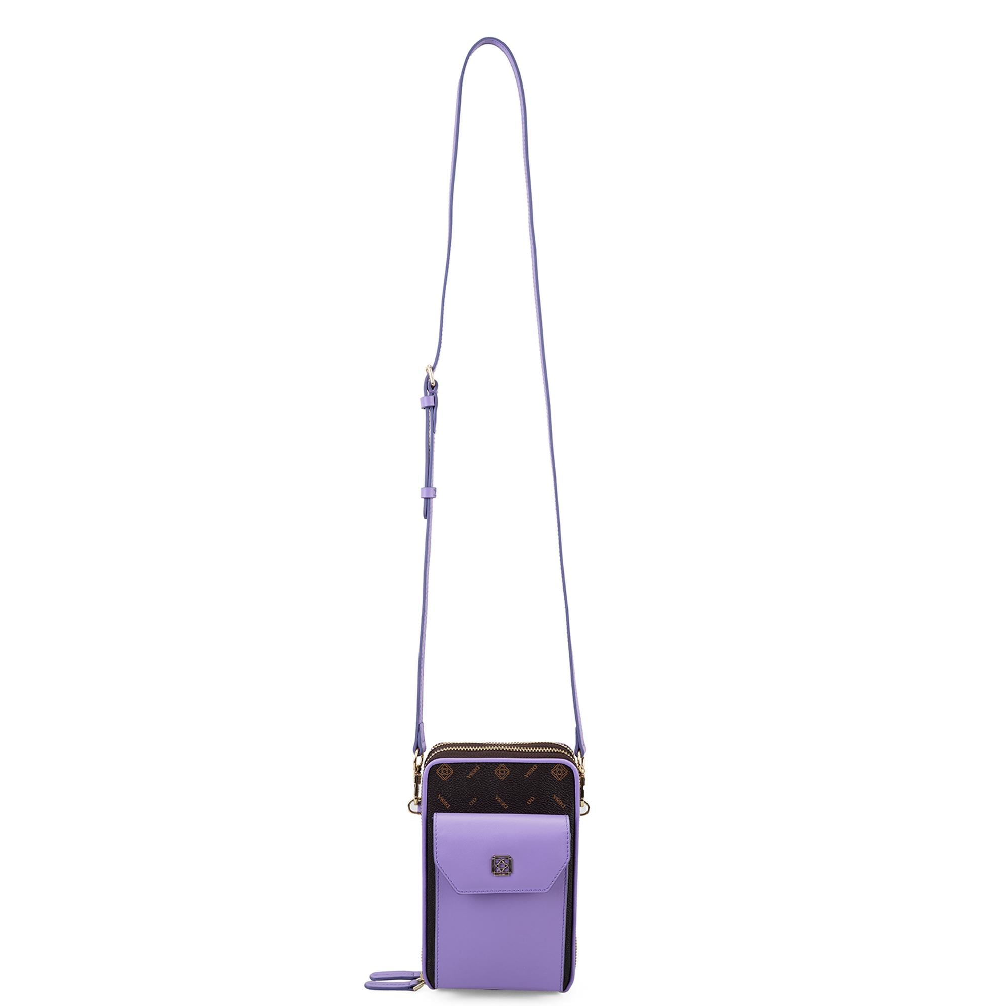 Adale Mor Kadın Monogram Telefon Çantası