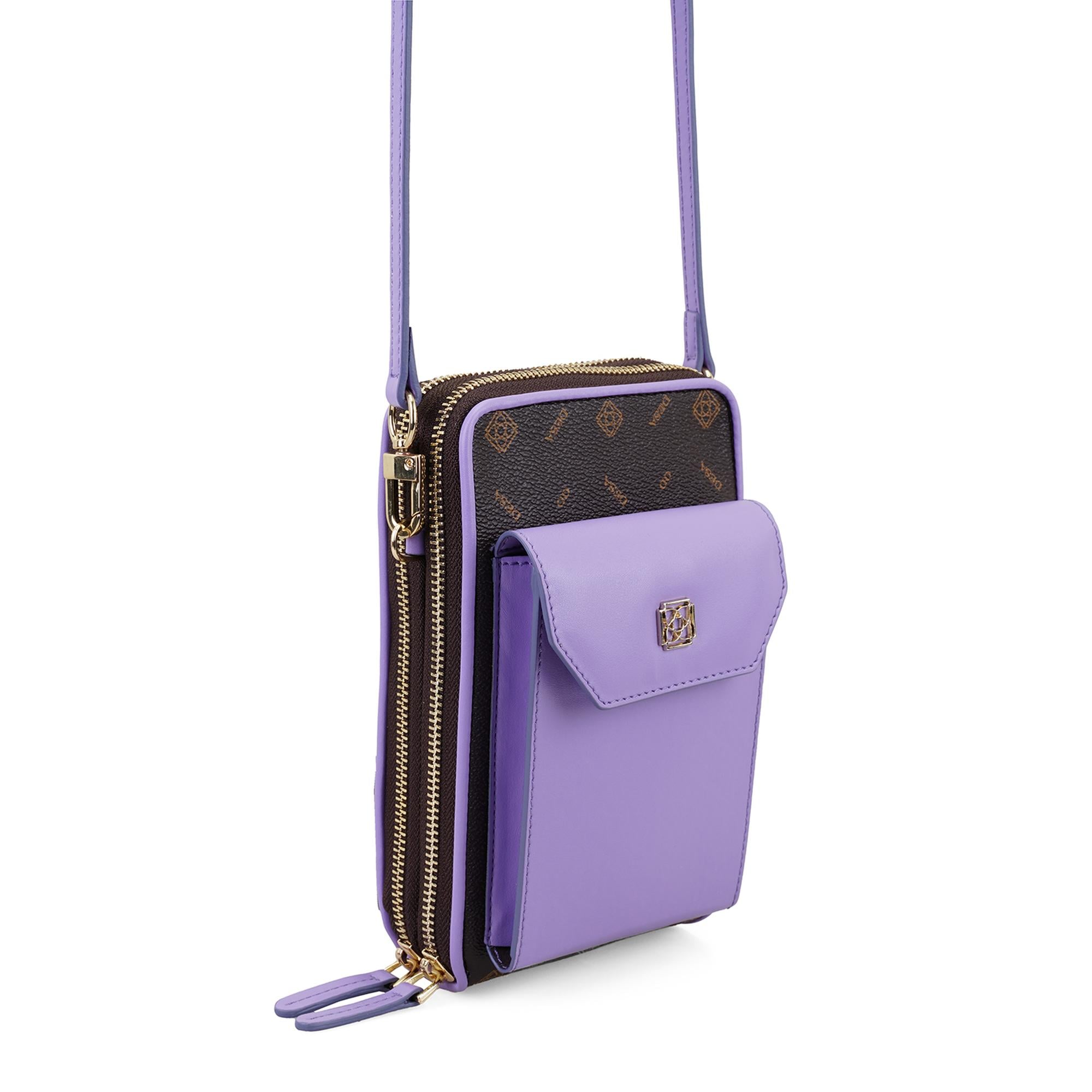 Adale Mor Kadın Monogram Telefon Çantası