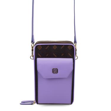  Adale Mor Kadın Monogram Telefon Çantası