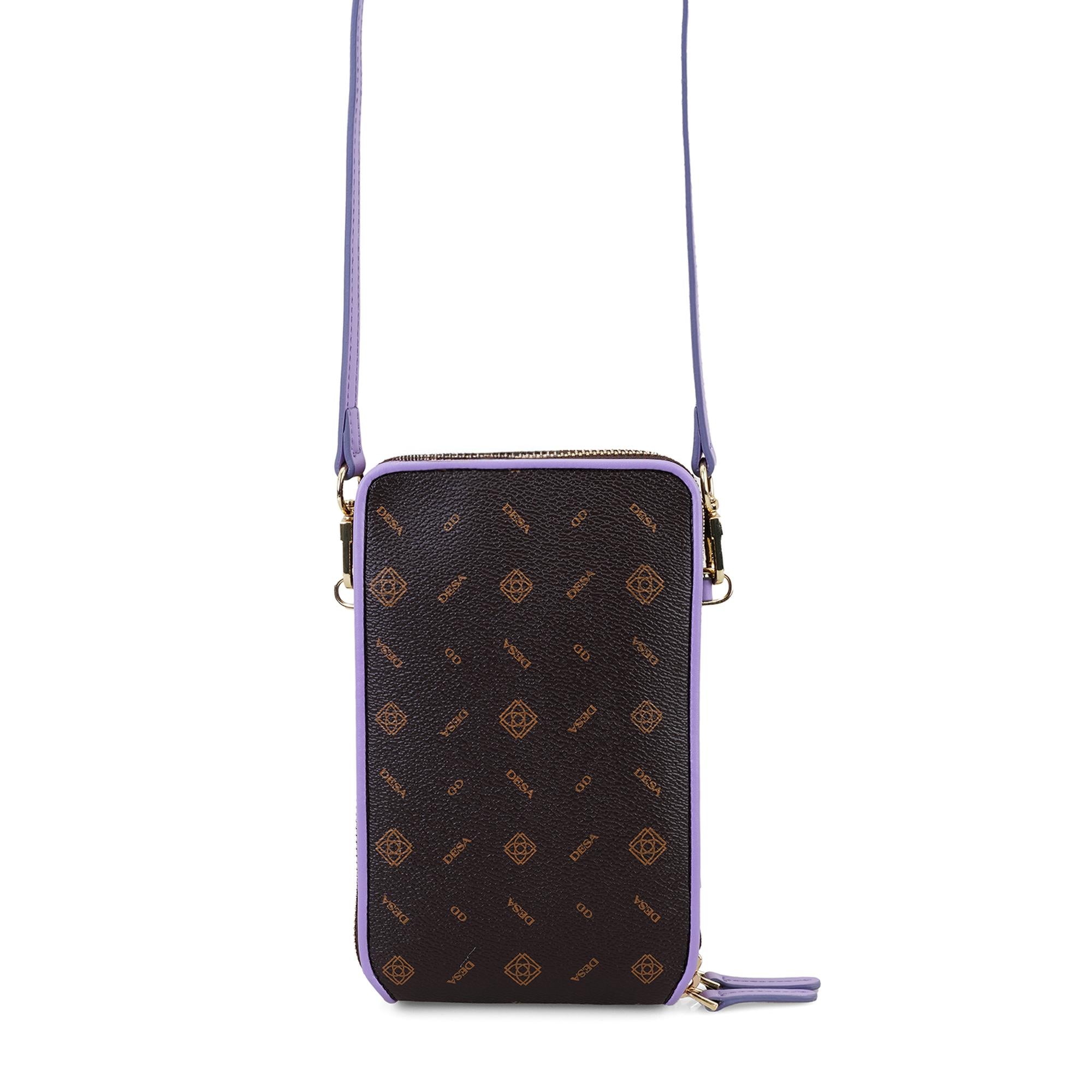 Adale Mor Kadın Monogram Telefon Çantası