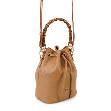  Lexy Taba Kadın Bambu Askılı Deri Omuz Çantası